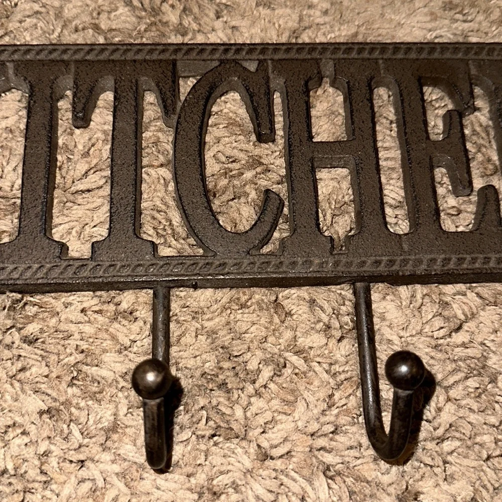 Iron kitchen hook rack
